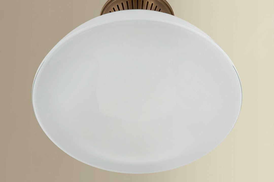 Bruceville One Light Flush Mount in Historic Bronze Hudson Valley Canada