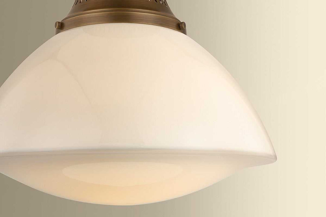 Bruceville One Light Flush Mount in Historic Bronze Hudson Valley Canada