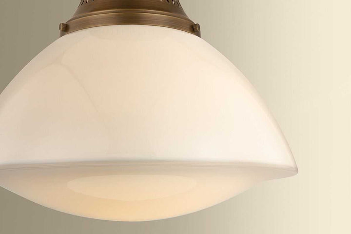 Bruceville One Light Flush Mount in Historic Bronze Hudson Valley Canada