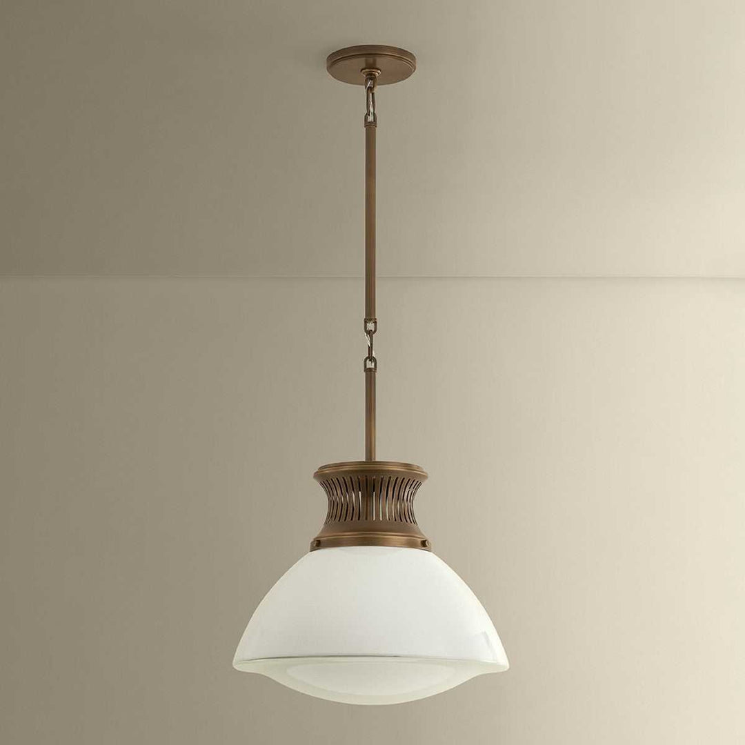 Bruceville One Light Pendant in Historic Bronze Hudson Valley Canada
