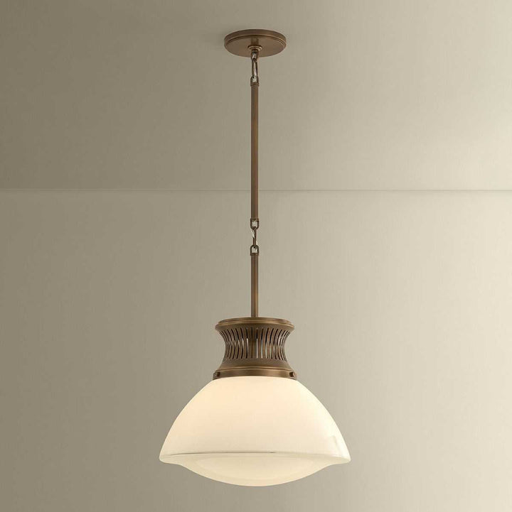 Bruceville One Light Pendant in Historic Bronze Hudson Valley Canada