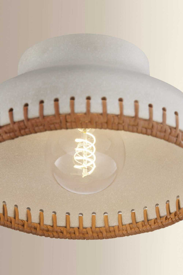 Southfields One Light Flush Mount in Aged Brass Hudson Valley Canada