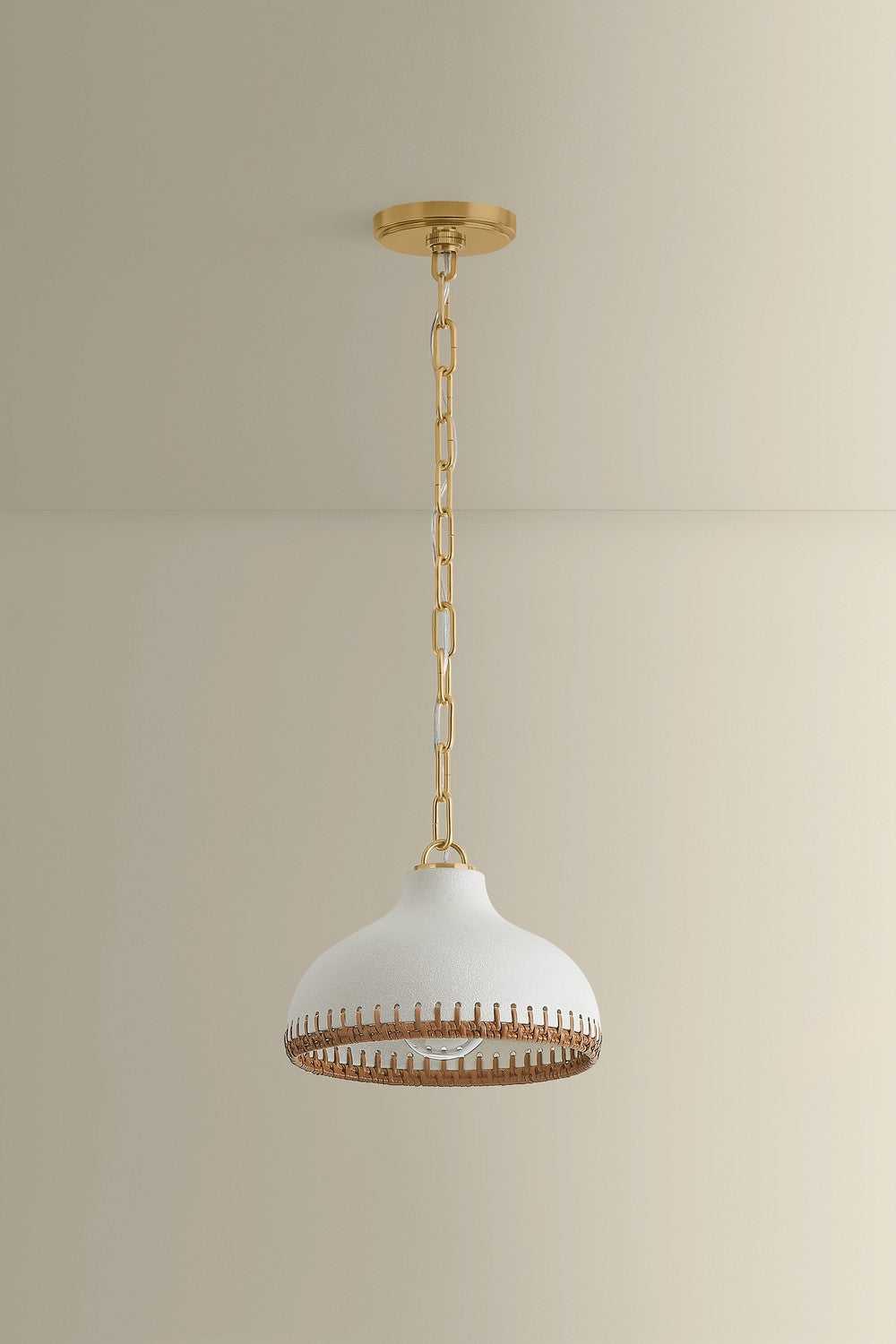 Southfields One Light Pendant in Aged Brass Hudson Valley Canada