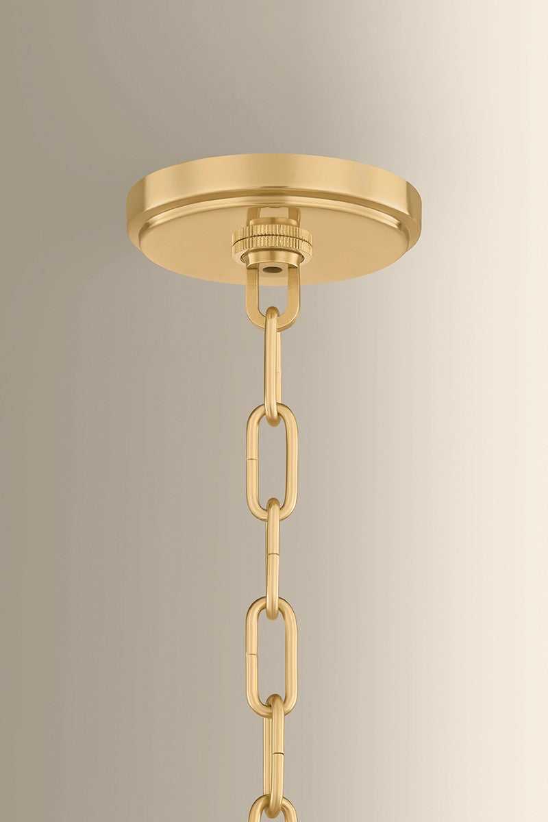Southfields One Light Pendant in Aged Brass Hudson Valley Canada
