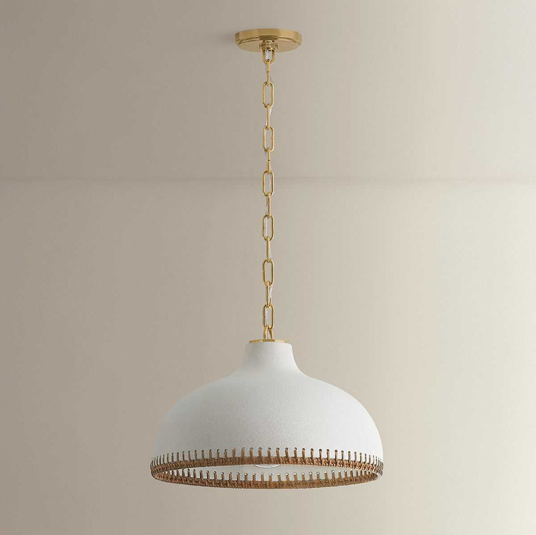 Southfields One Light Pendant in Aged Brass Hudson Valley Canada