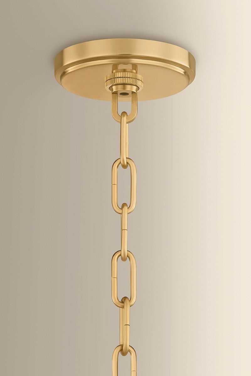 Southfields One Light Pendant in Aged Brass Hudson Valley Canada