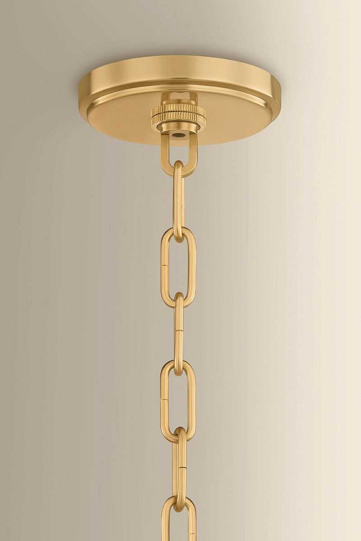 Southfields One Light Pendant in Aged Brass Hudson Valley Canada