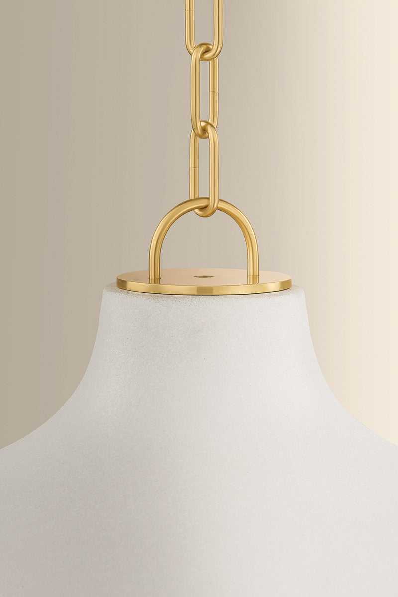 Southfields One Light Pendant in Aged Brass Hudson Valley Canada