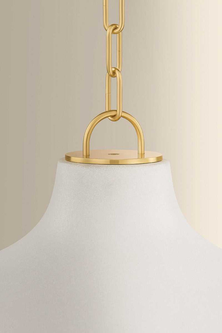 Southfields One Light Pendant in Aged Brass Hudson Valley Canada