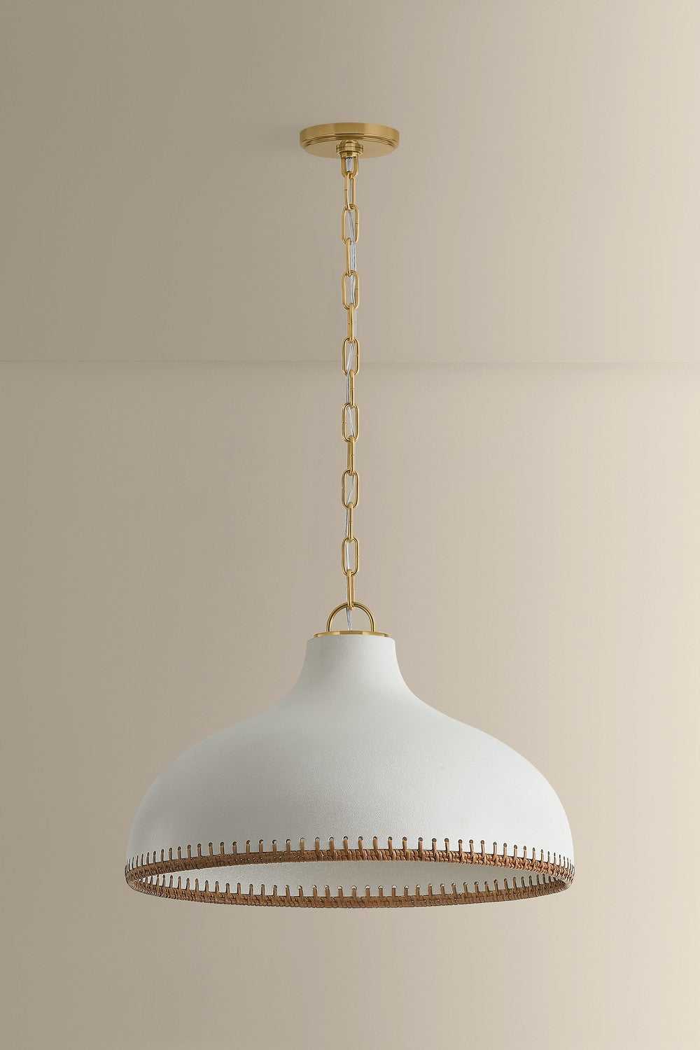 Southfields One Light Pendant in Aged Brass Hudson Valley Canada