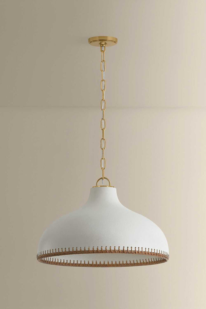 Southfields One Light Pendant in Aged Brass Hudson Valley Canada