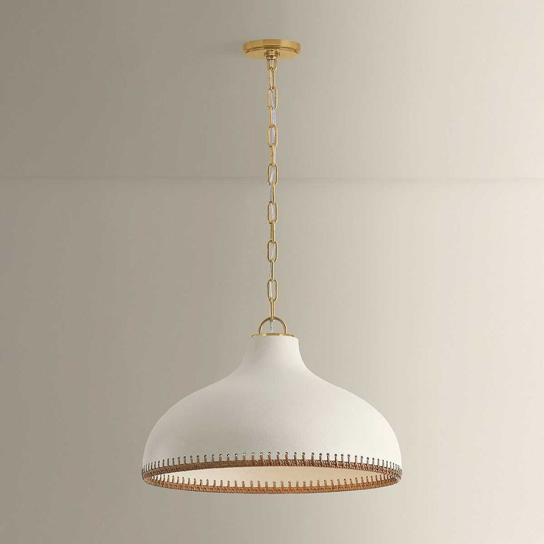 Southfields One Light Pendant in Aged Brass Hudson Valley Canada