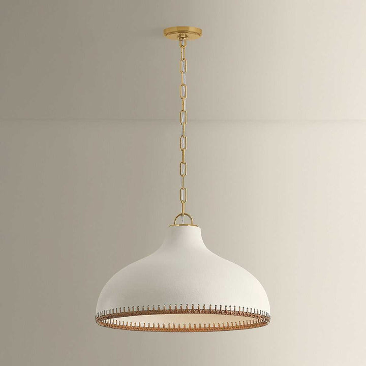 Southfields One Light Pendant in Aged Brass Hudson Valley Canada