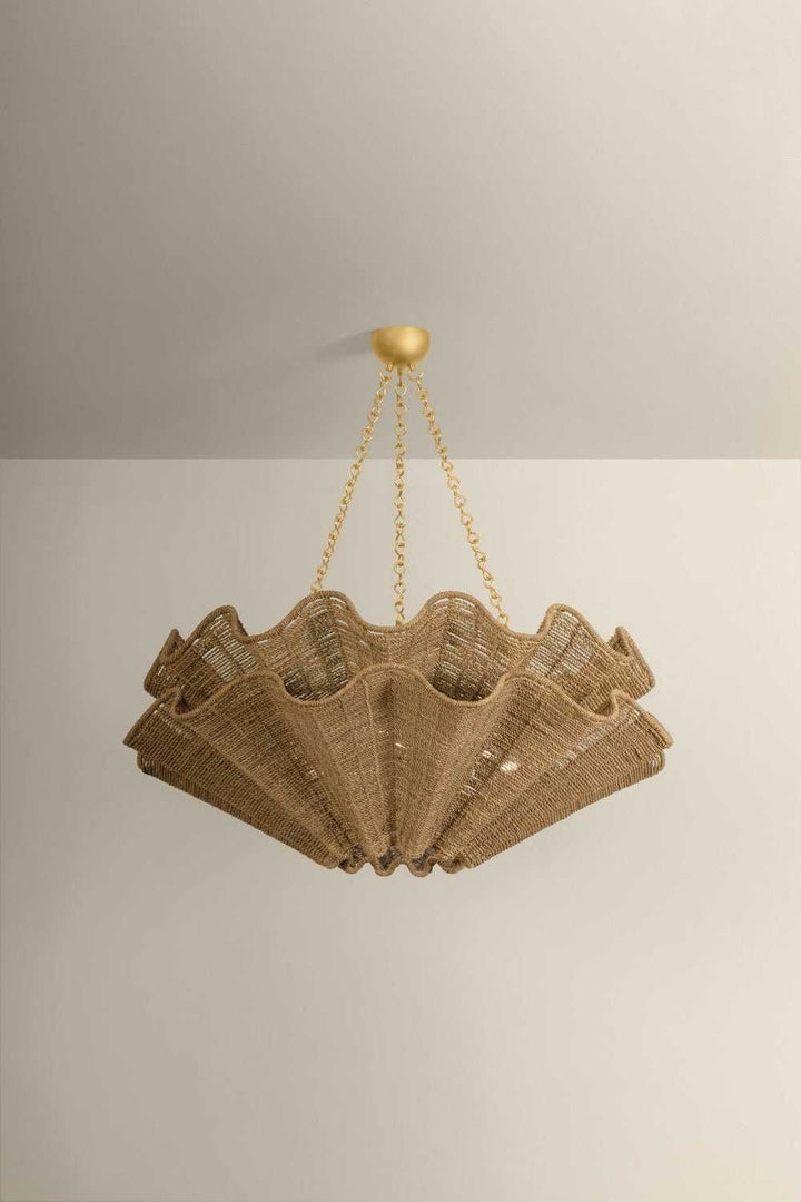 Hayworth Eight Light Chandelier in Vintage Gold Leaf Hudson Valley Canada