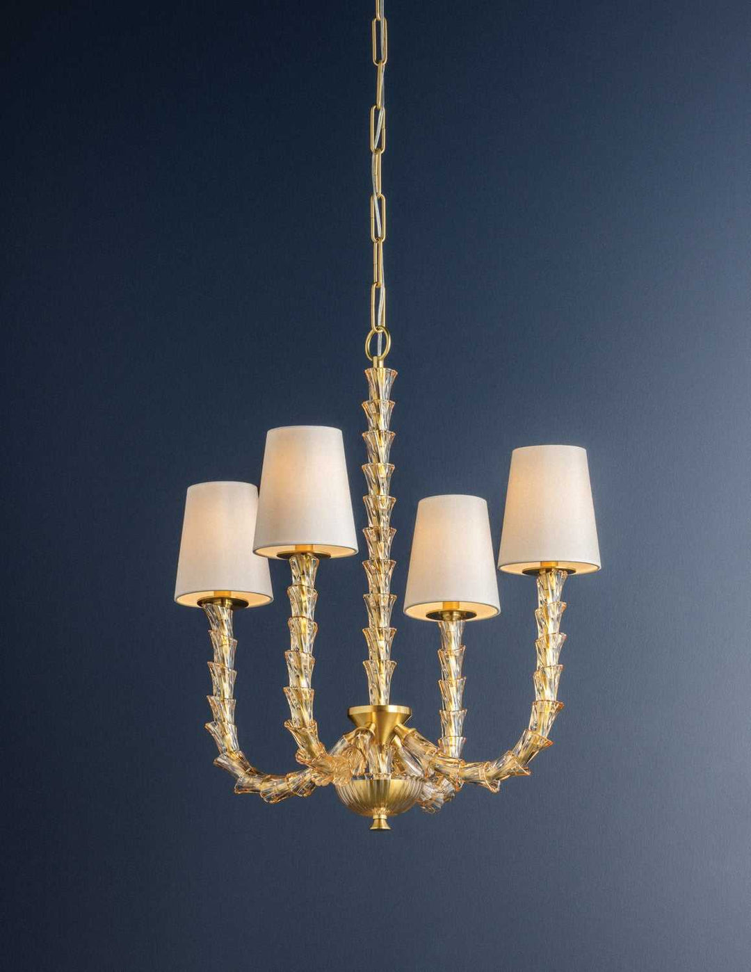 Calumet Four Light Chandelier in Aged Brass Hudson Valley Canada