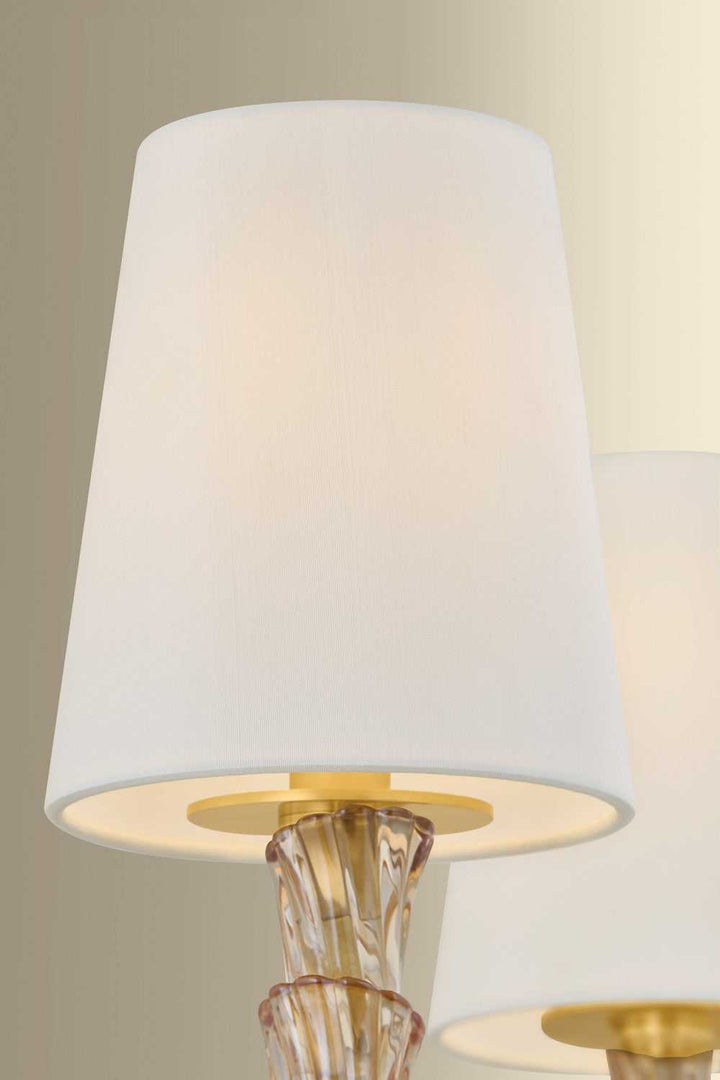 Calumet Four Light Chandelier in Aged Brass Hudson Valley Canada