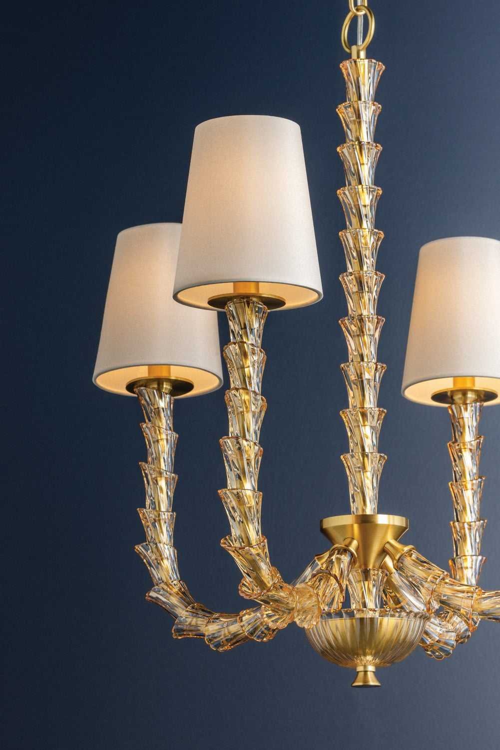 Calumet Four Light Chandelier in Aged Brass Hudson Valley Canada