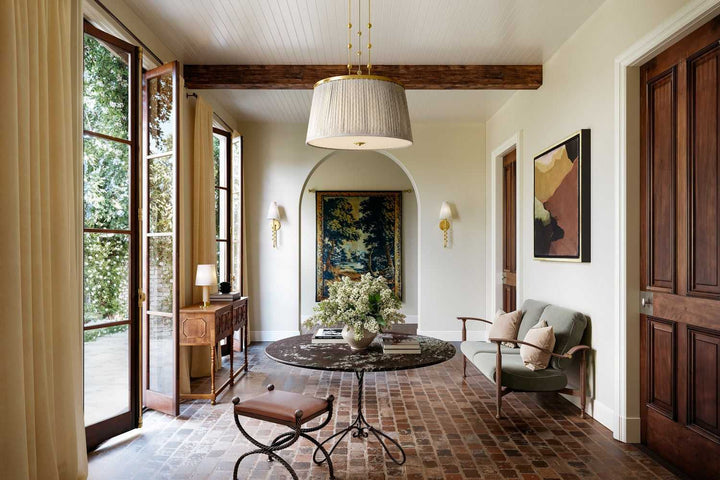 Valeria Three Light Pendant in Aged Brass Hudson Valley Canada