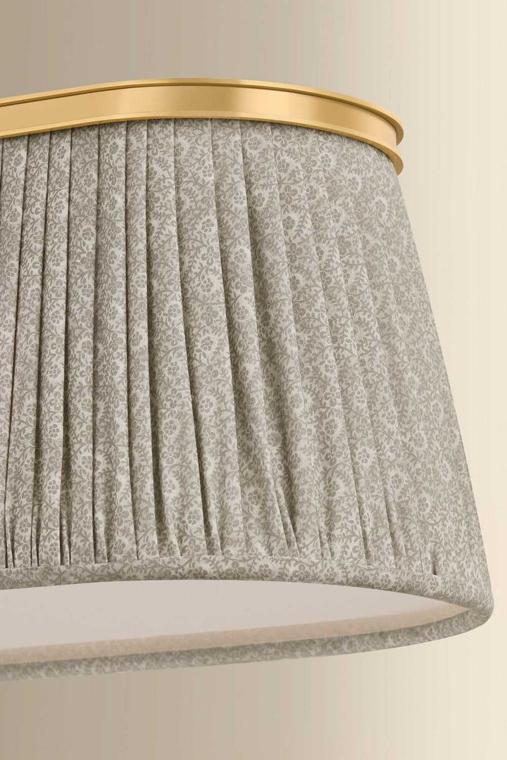 Valeria Three Light Linear in Aged Brass Hudson Valley Canada