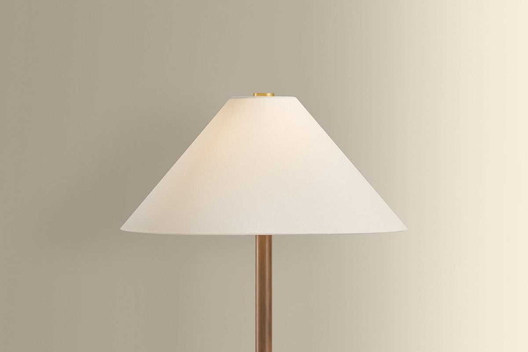 Merrimack One Light Floor Lamp in Aged Brass Hudson Valley Canada