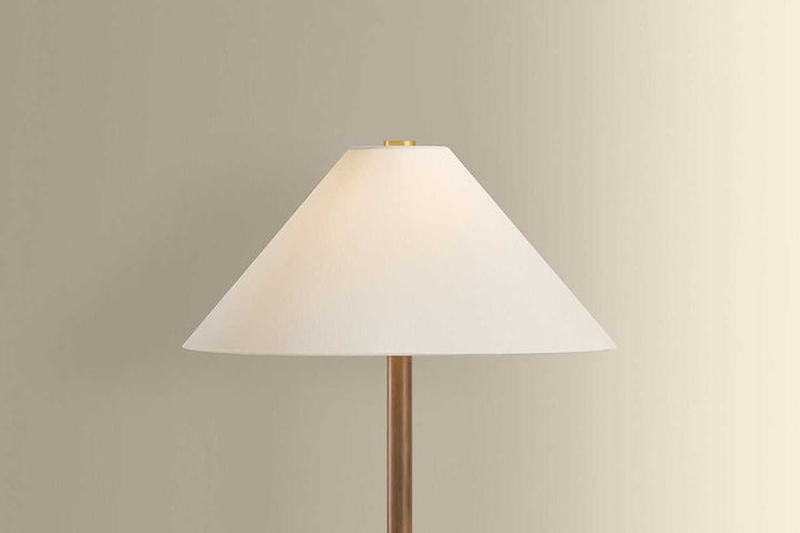 Merrimack One Light Floor Lamp in Aged Brass Hudson Valley Canada