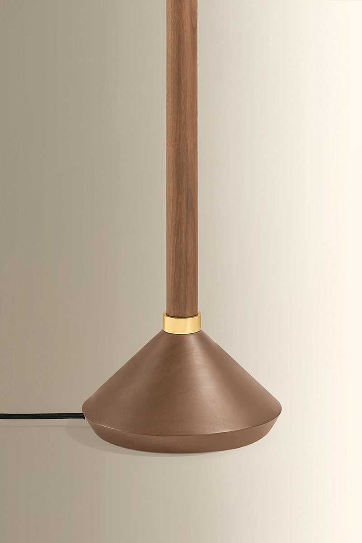 Merrimack One Light Floor Lamp in Aged Brass Hudson Valley Canada
