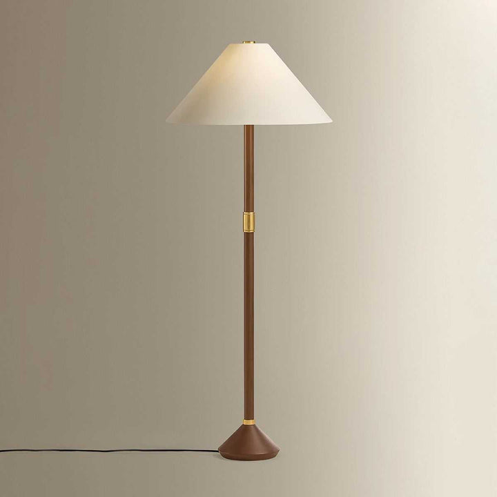 Merrimack One Light Floor Lamp in Aged Brass Hudson Valley Canada