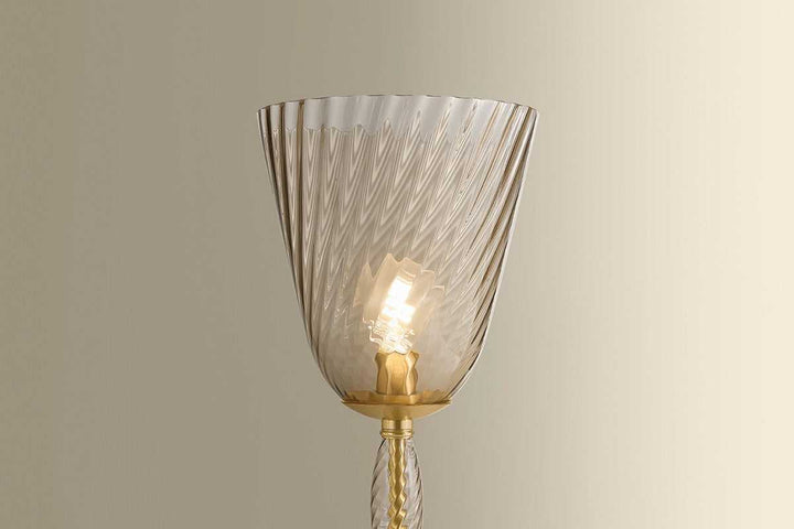 Bleecker One Light Floor Lamp in Aged Brass Hudson Valley Canada