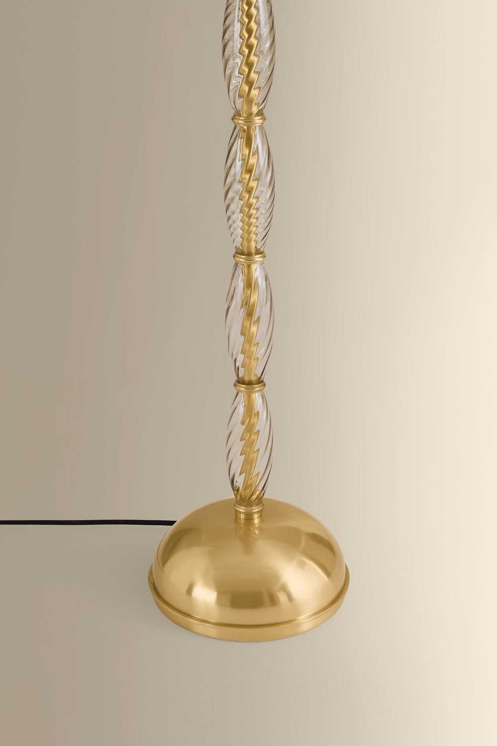 Bleecker One Light Floor Lamp in Aged Brass Hudson Valley Canada