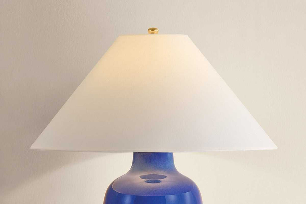 Rhinelander One Light Table Lamp in Aged Brass Hudson Valley Canada