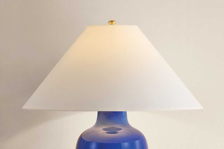 Rhinelander One Light Table Lamp in Aged Brass Hudson Valley Canada