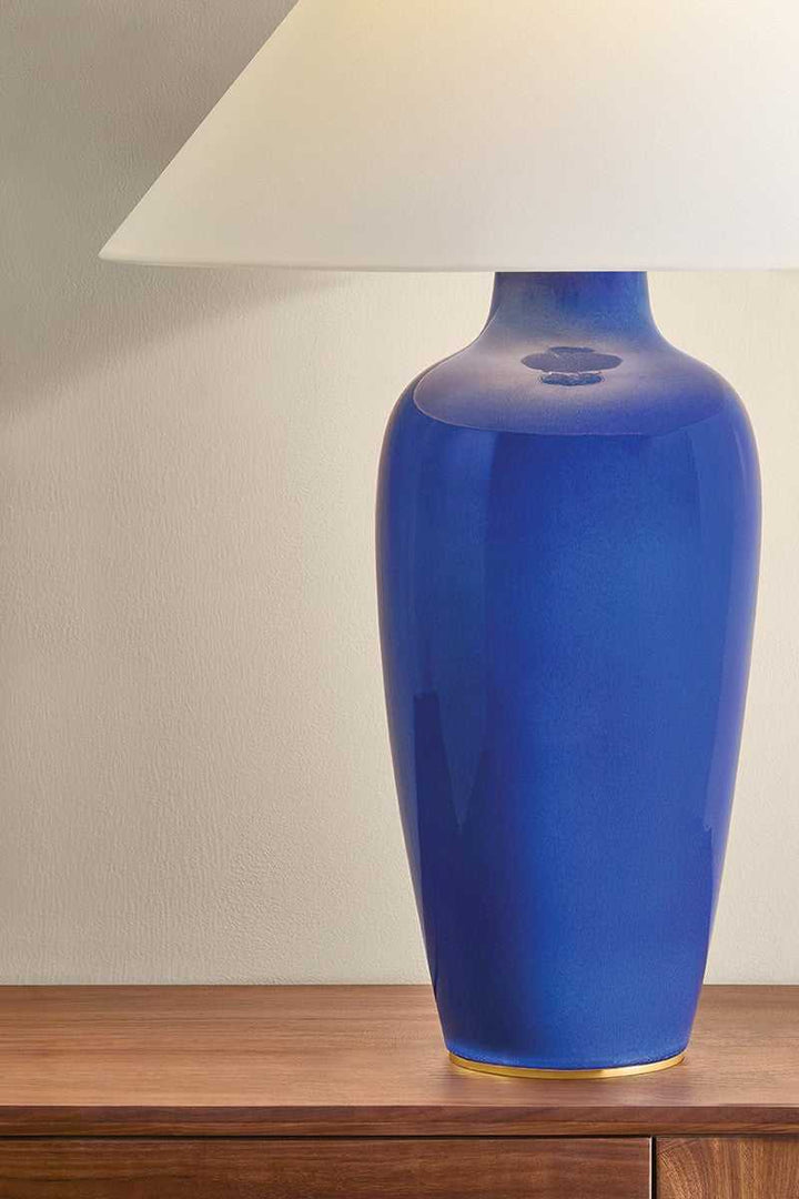Rhinelander One Light Table Lamp in Aged Brass Hudson Valley Canada