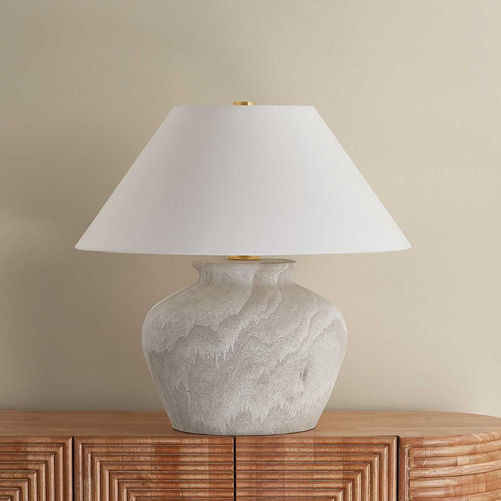 Allards One Light Table Lamp in Aged Brass Hudson Valley Canada