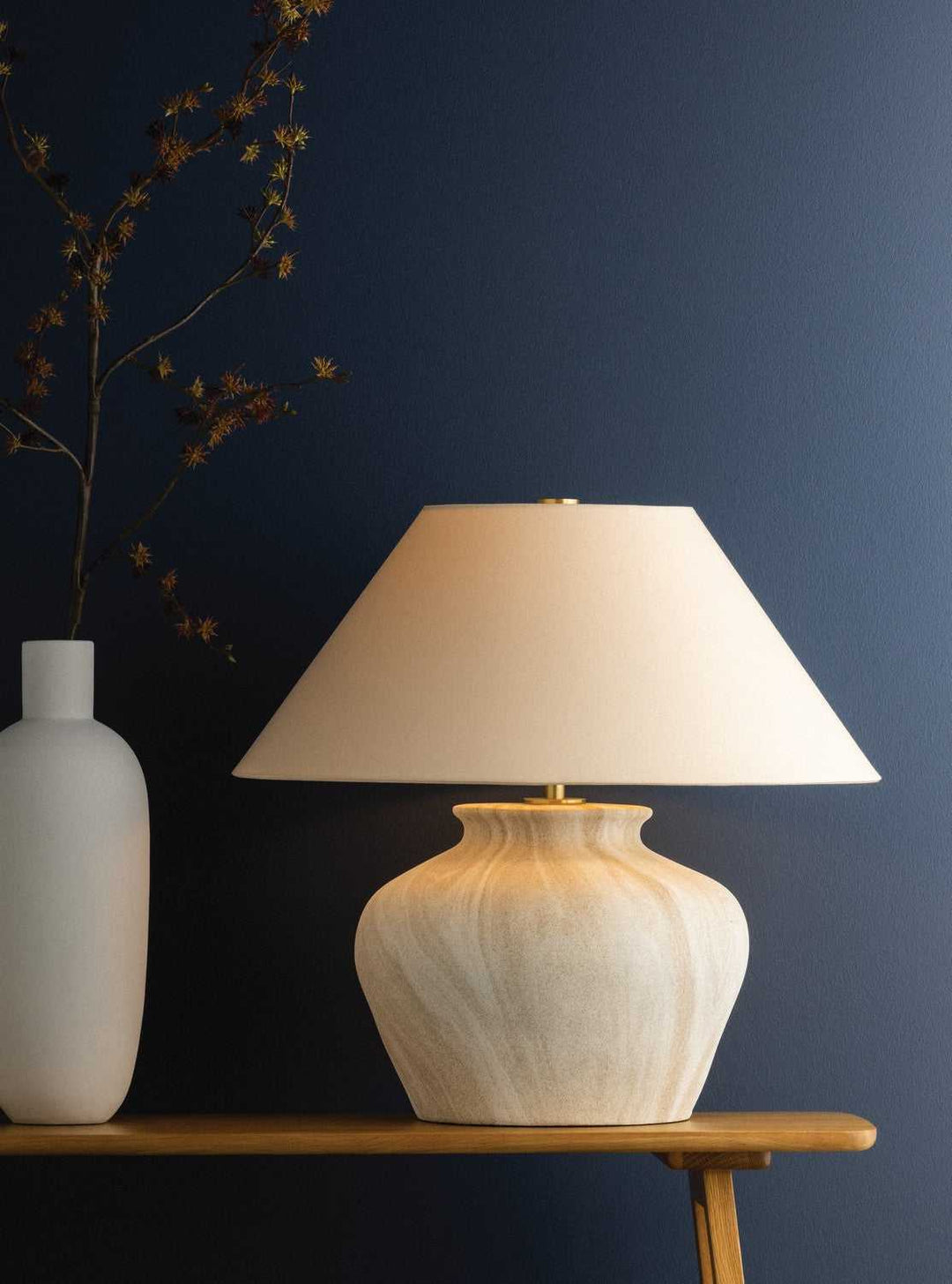 Allards One Light Table Lamp in Aged Brass Hudson Valley Canada