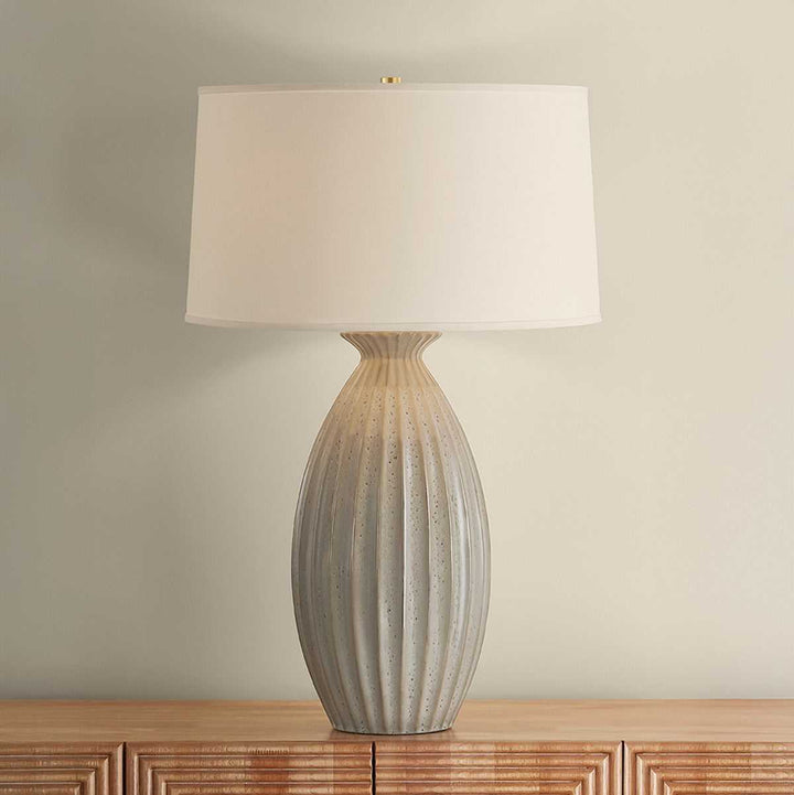Box Elder One Light Table Lamp in Aged Brass Hudson Valley Canada