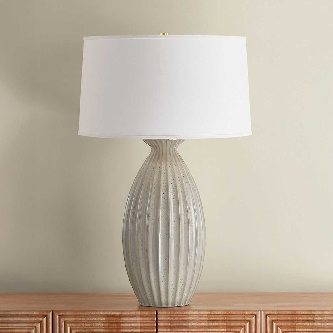 Box Elder One Light Table Lamp in Aged Brass Hudson Valley Canada