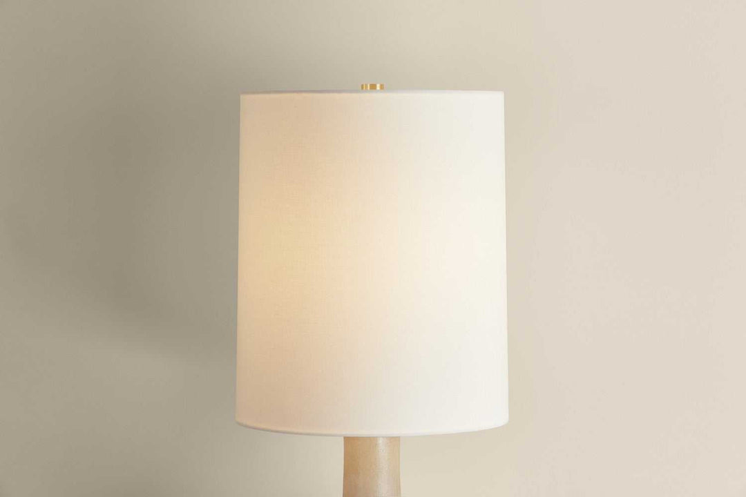 Plum Point One Light Table Lamp in Aged Brass Hudson Valley Canada