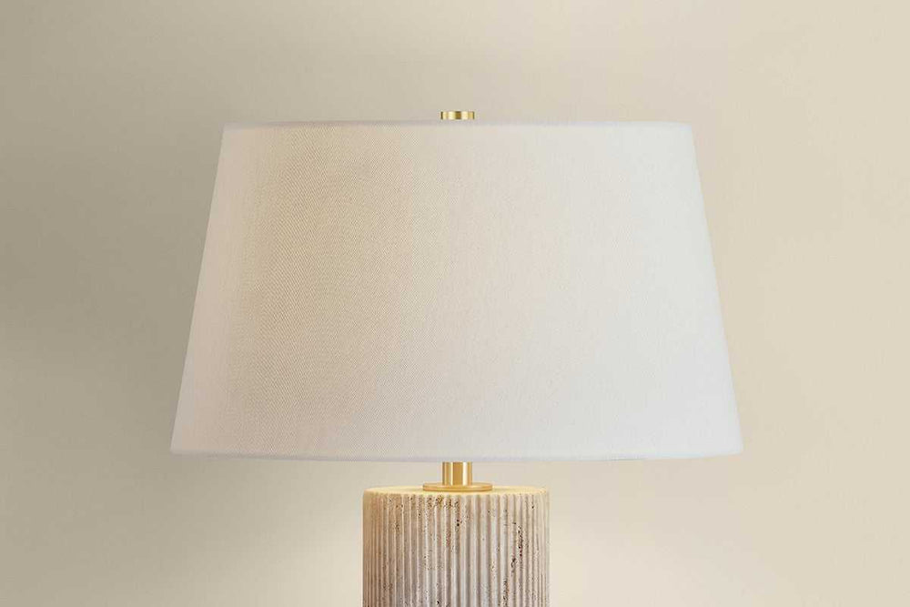 Highland Mills One Light Table Lamp in Aged Brass Hudson Valley Canada