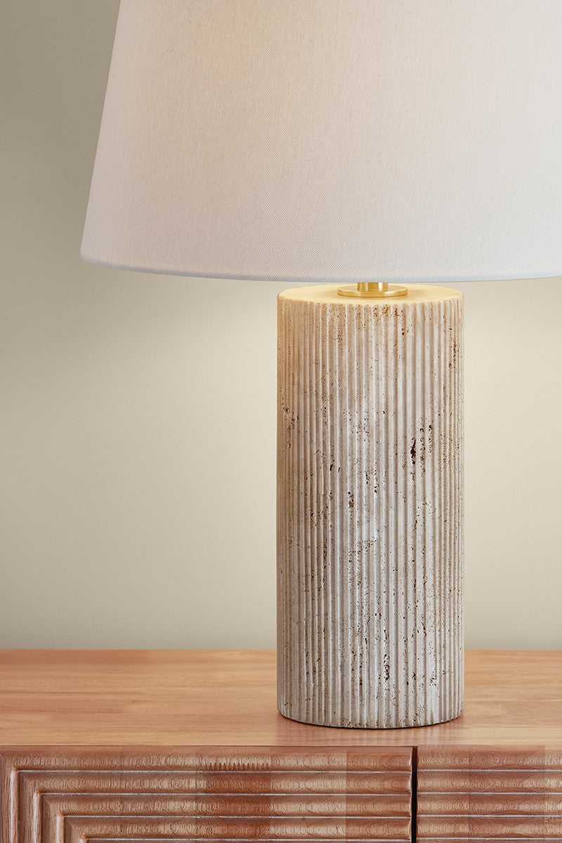 Highland Mills One Light Table Lamp in Aged Brass Hudson Valley Canada