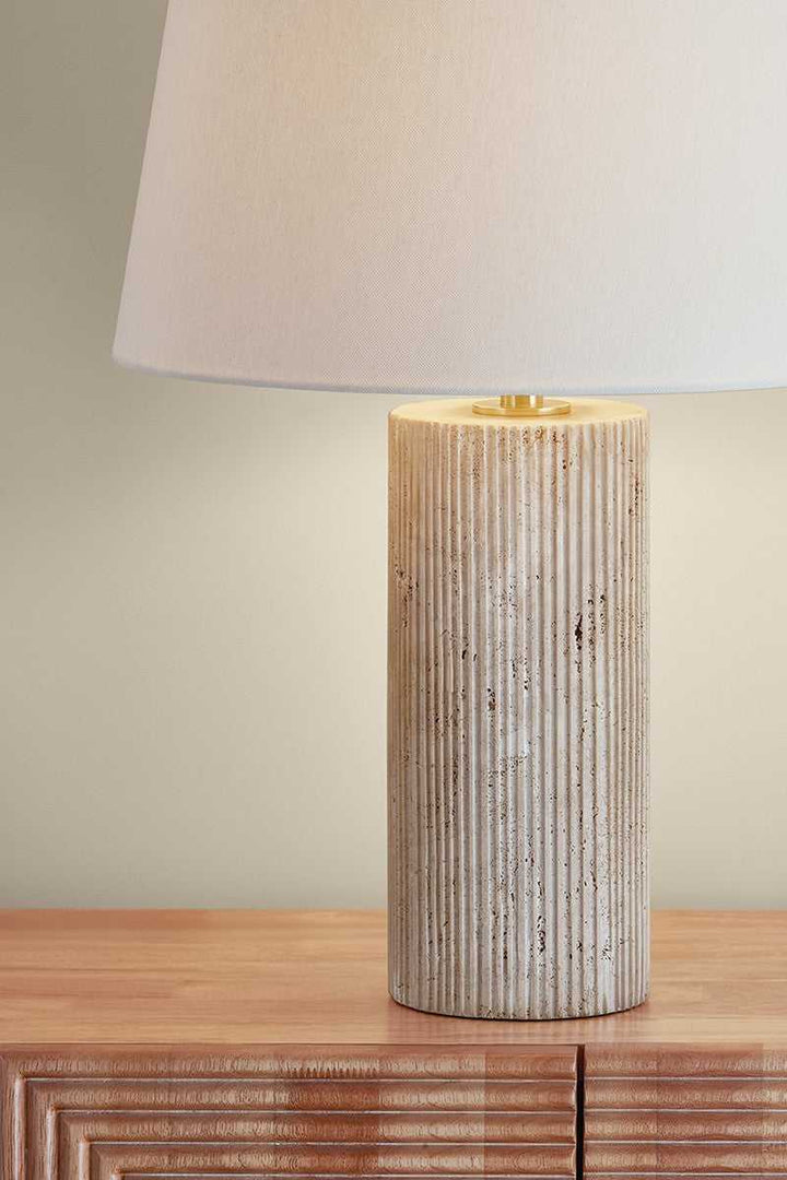 Highland Mills One Light Table Lamp in Aged Brass Hudson Valley Canada