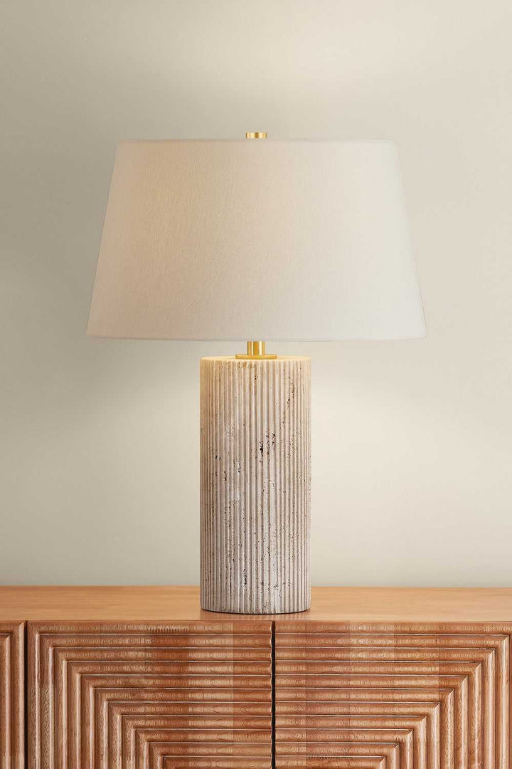 Highland Mills One Light Table Lamp in Aged Brass Hudson Valley Canada