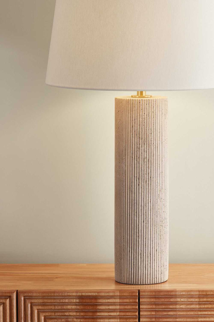 Highland Mills One Light Table Lamp in Aged Brass Hudson Valley Canada
