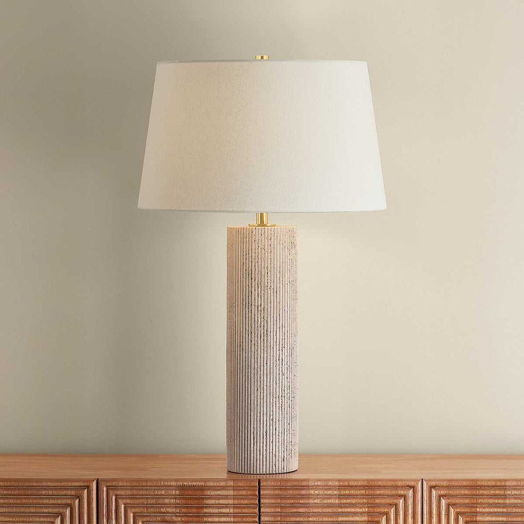 Highland Mills One Light Table Lamp in Aged Brass Hudson Valley Canada
