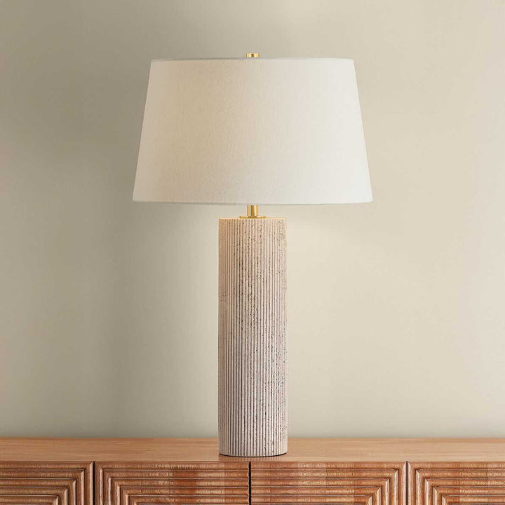 Highland Mills One Light Table Lamp in Aged Brass Hudson Valley Canada