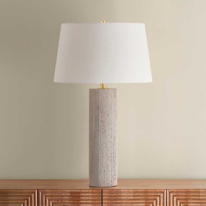 Highland Mills One Light Table Lamp in Aged Brass Hudson Valley Canada