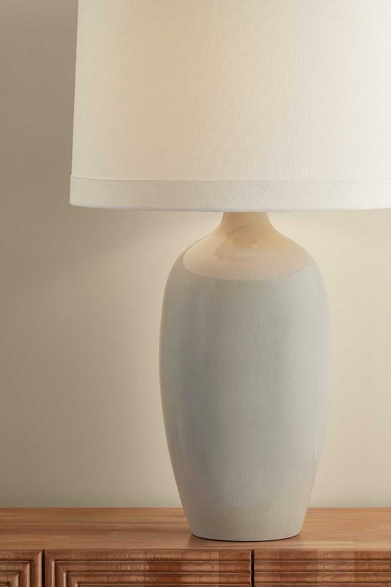 Elk River One Light Table Lamp in Aged Brass Hudson Valley Canada