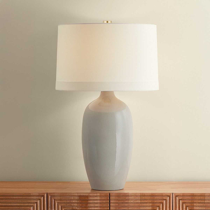 Elk River One Light Table Lamp in Aged Brass Hudson Valley Canada