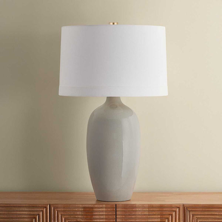 Elk River One Light Table Lamp in Aged Brass Hudson Valley Canada