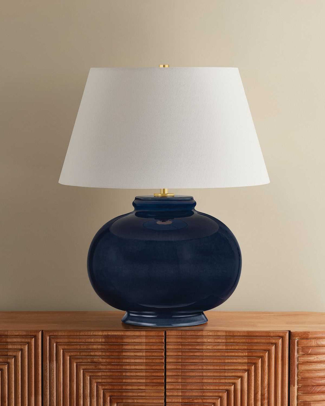 Moodus One Light Table Lamp in Aged Brass Hudson Valley Canada
