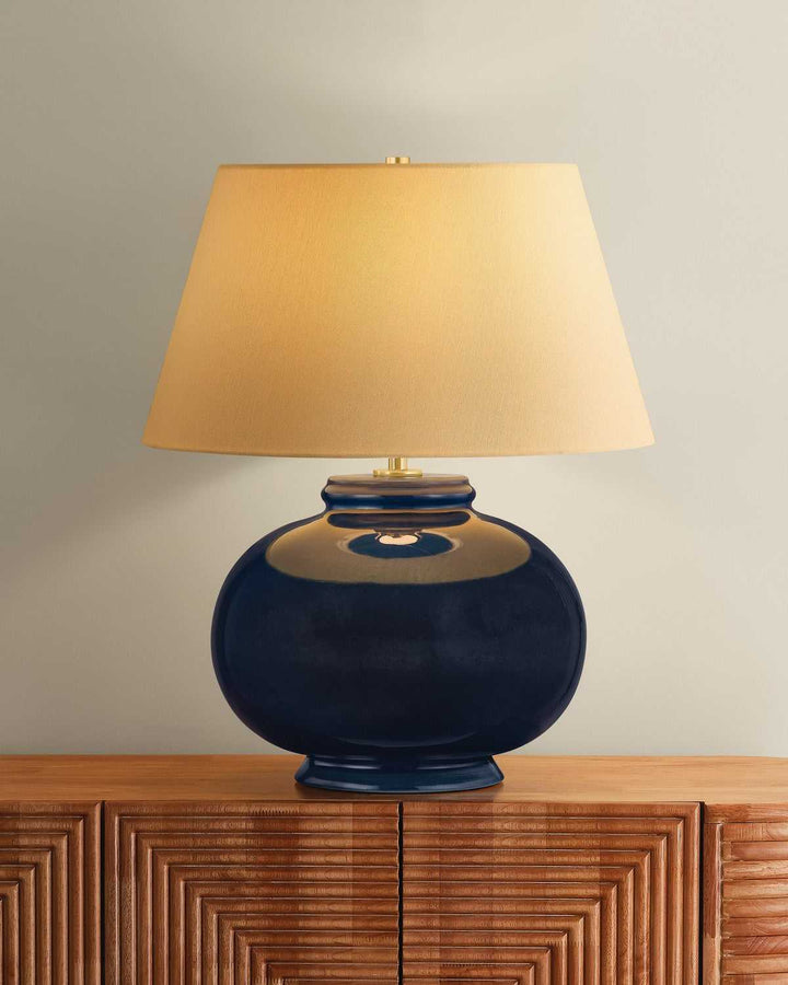 Moodus One Light Table Lamp in Aged Brass Hudson Valley Canada